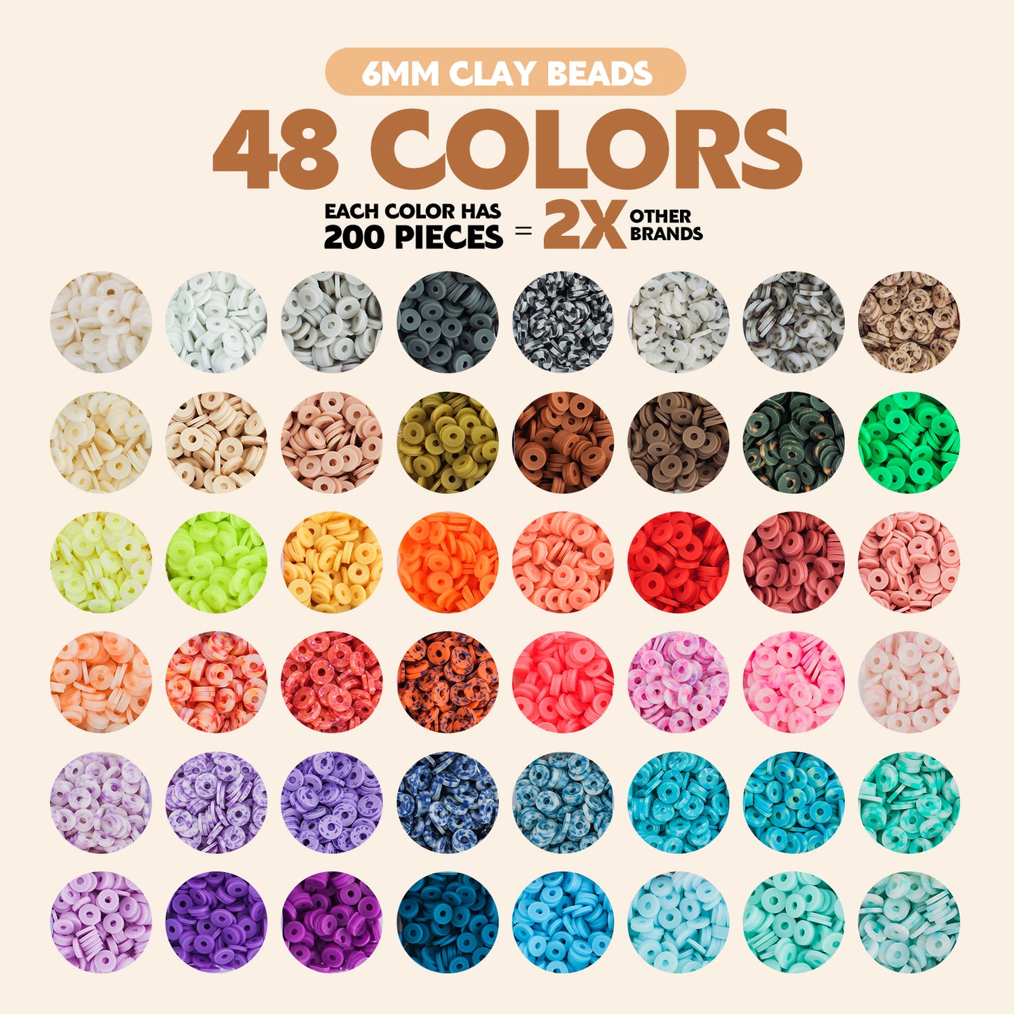 Clay Beads 3 Boxes Bracelet Making Kit, 10500pcs Beads for Jewelry Making, Round Letter Beads with Charm and Elastic Strings, Friendship Bracelets Holiday Gifts for Girls Adults