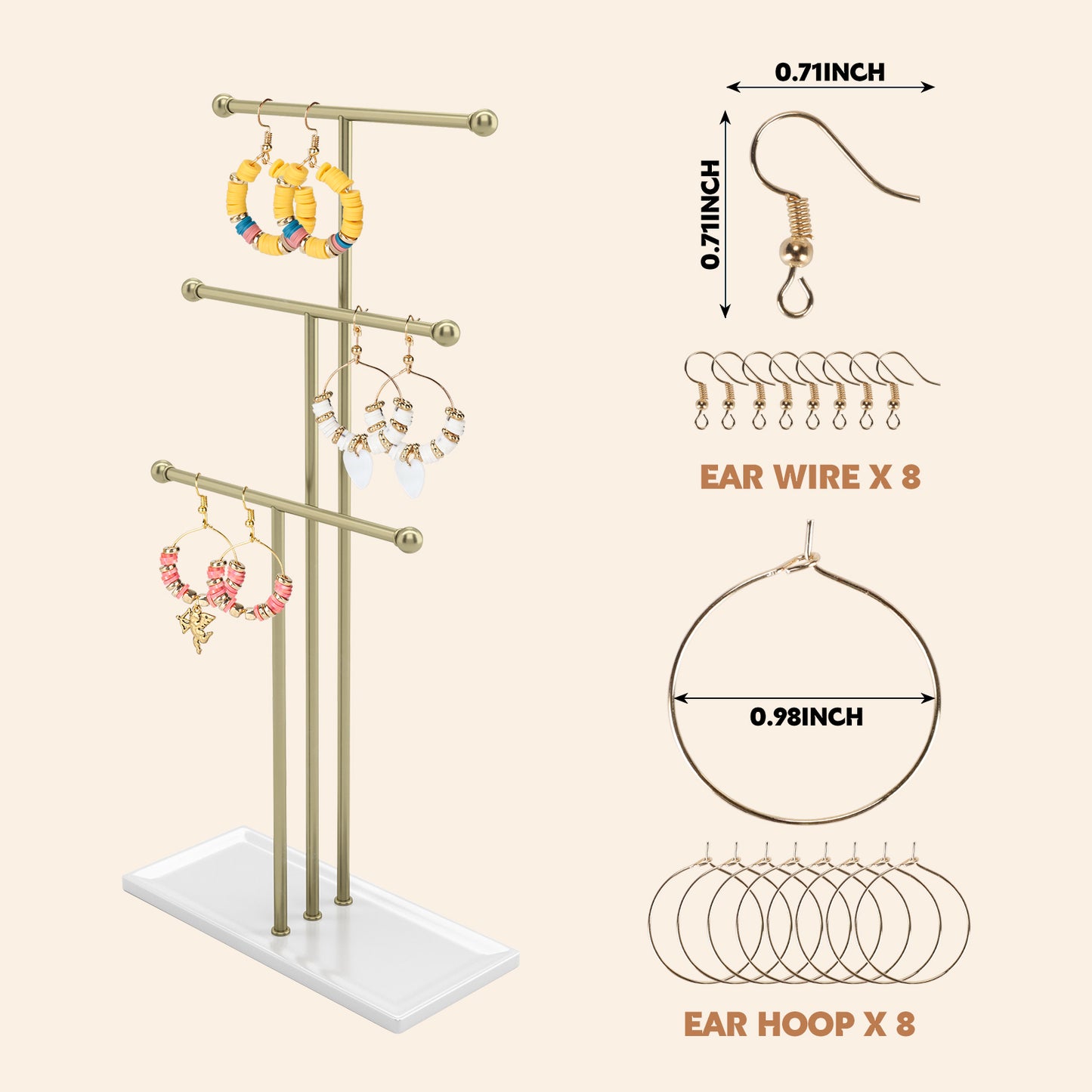 Clay Beads 3 Boxes Bracelet Making Kit, 10500pcs Beads for Jewelry Making, Round Letter Beads with Charm and Elastic Strings, Friendship Bracelets Holiday Gifts for Girls Adults